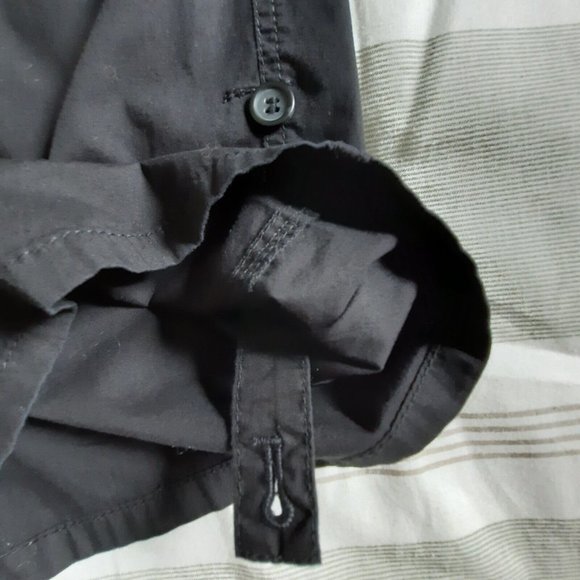 Stamp 10 Size 12 Women's Bermuda Dress Walking Shorts Black Roll up hem - Picture 3 of 5